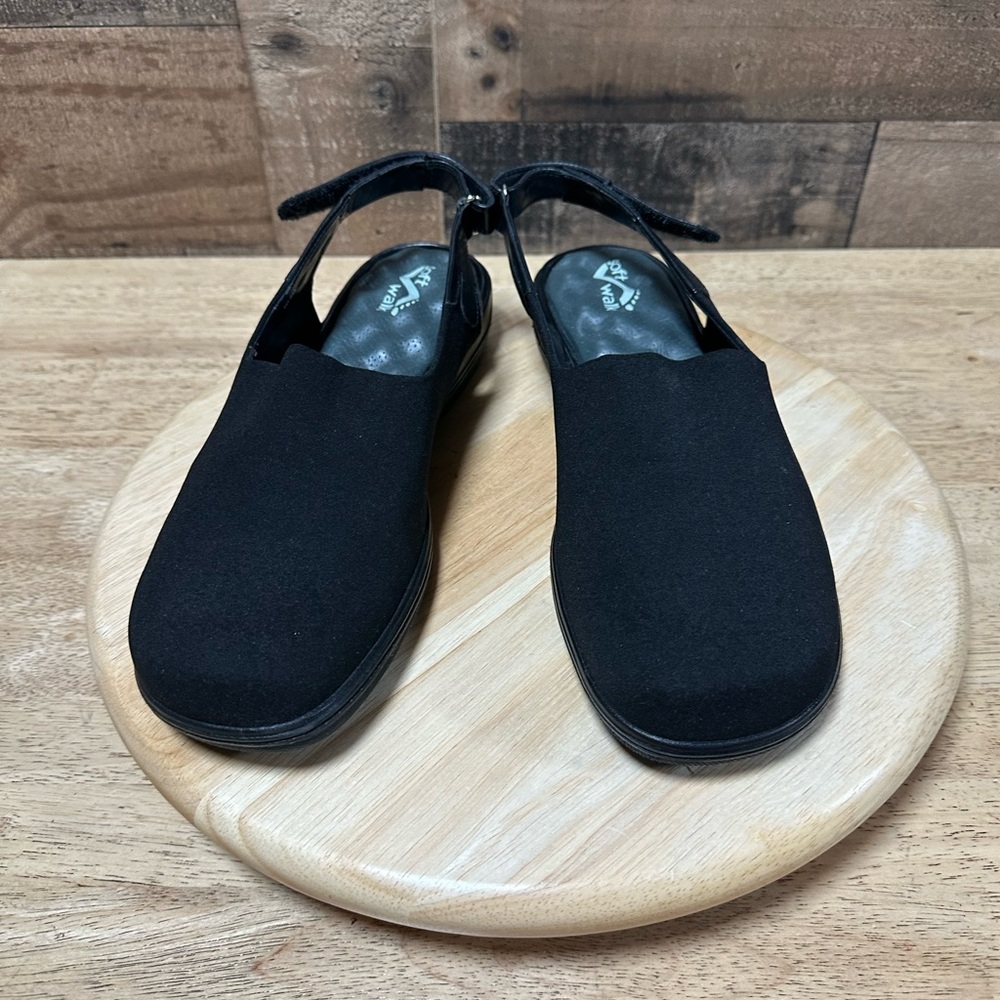 SoftWalk Black Mules - Picture 4 of 9